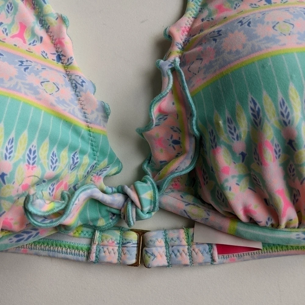 Victoria's Secret Fabulous Pastel Halter Bikini Top - Size 36B